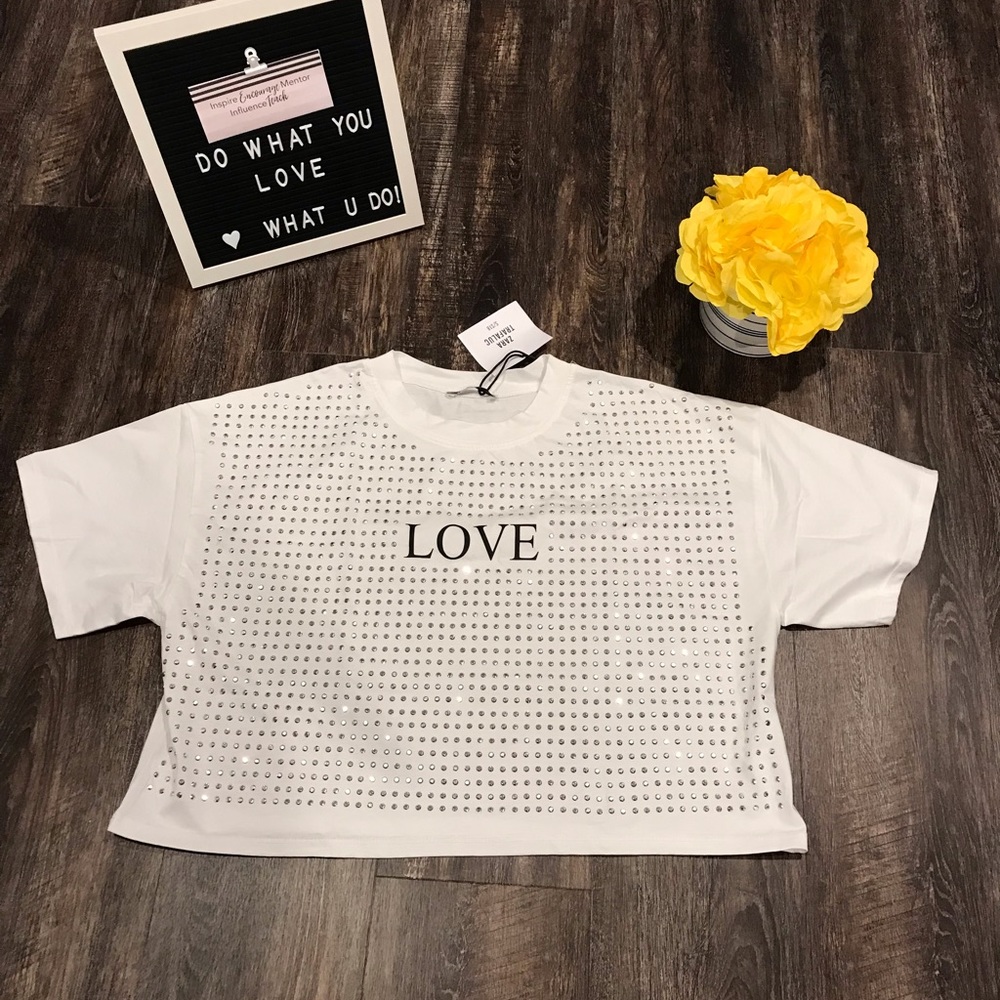 🌸Zara Rhinestone Top🌸